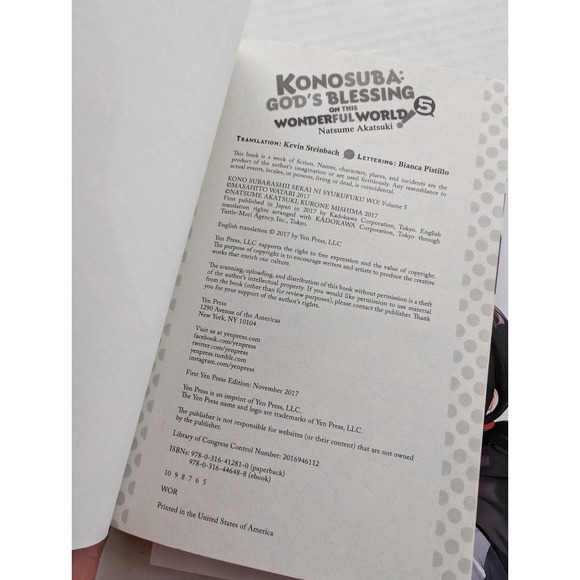 Konosuba Gods Blessing on this Wonderful World Manga Lot Vol 2 5 8 English - Picture 5 of 6